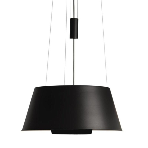 Flot loft lampe i sort